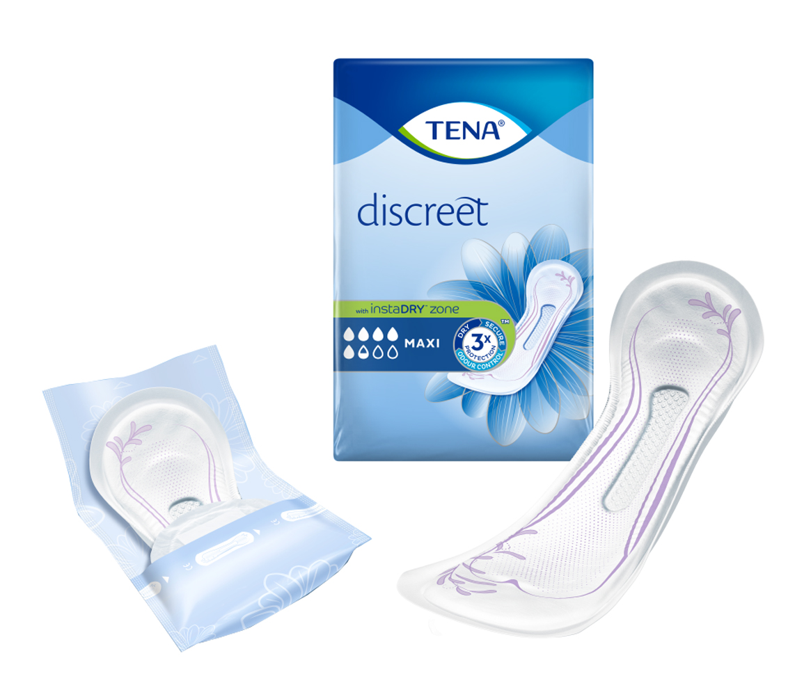 TENA Discreet - Maxi - Paquet de 12