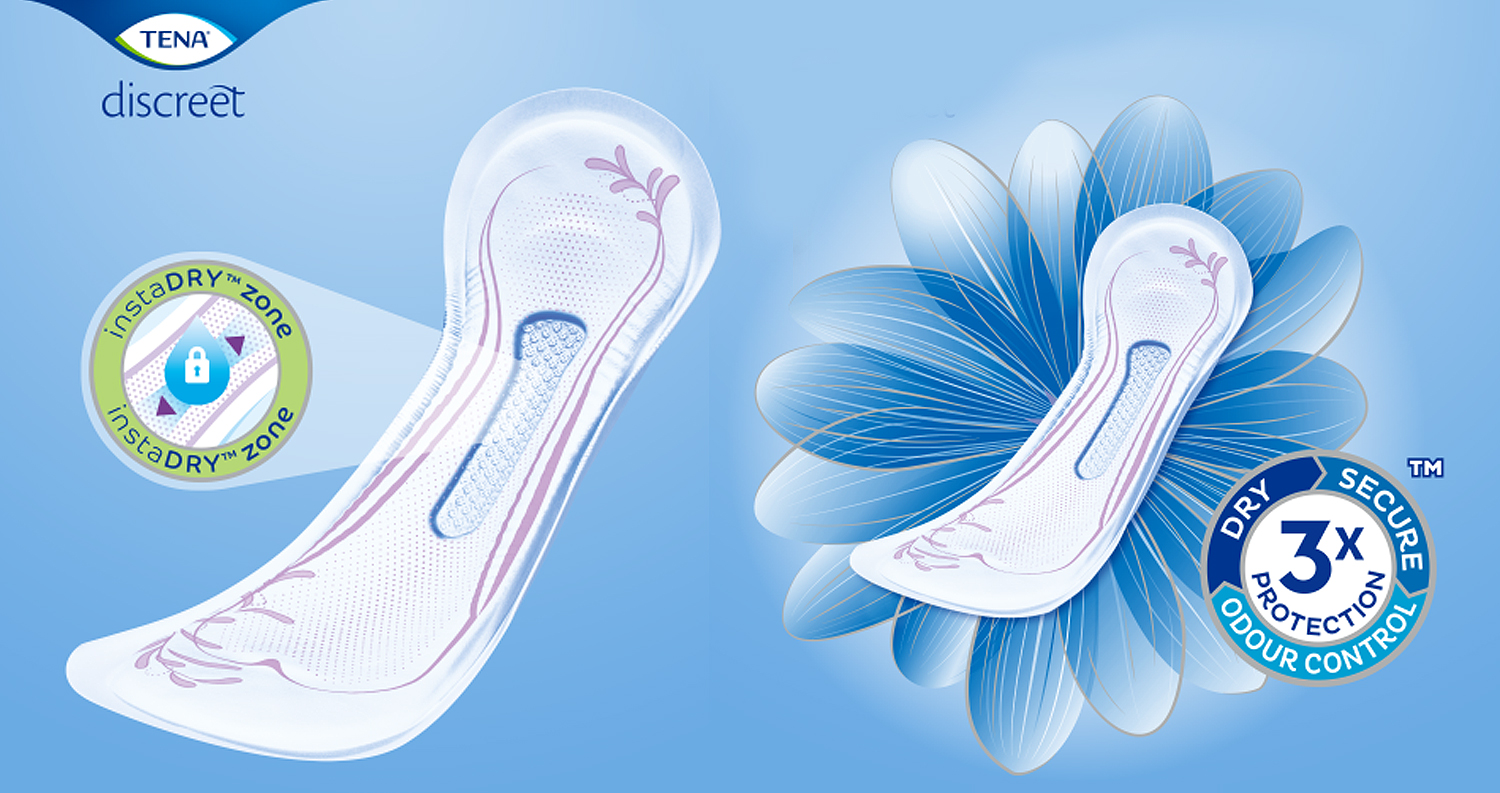 TENA Discreet - Maxi - Paquet de 12