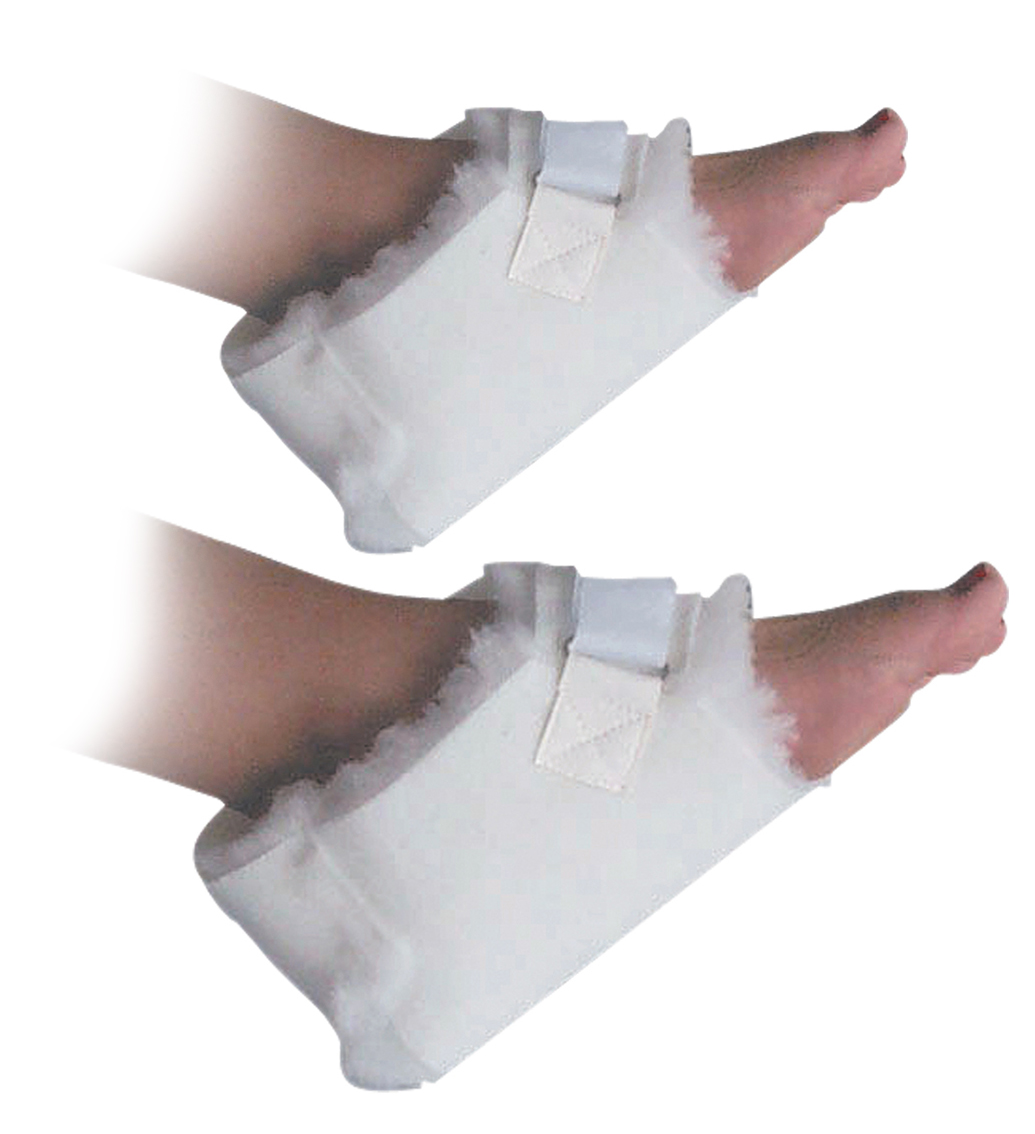 Talonnière Anti-Escarres - en Fourrure Synthétique - la Paire 