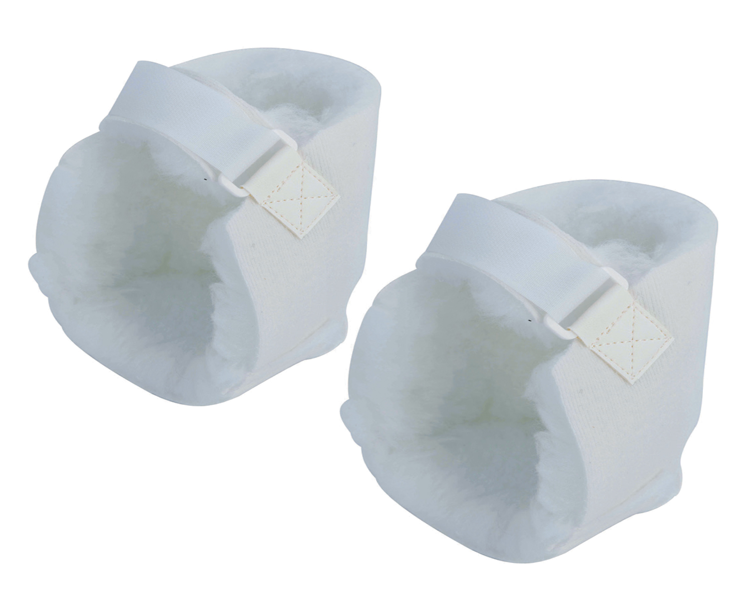 Talonnière Anti-Escarres - en Fourrure Synthétique - la Paire 