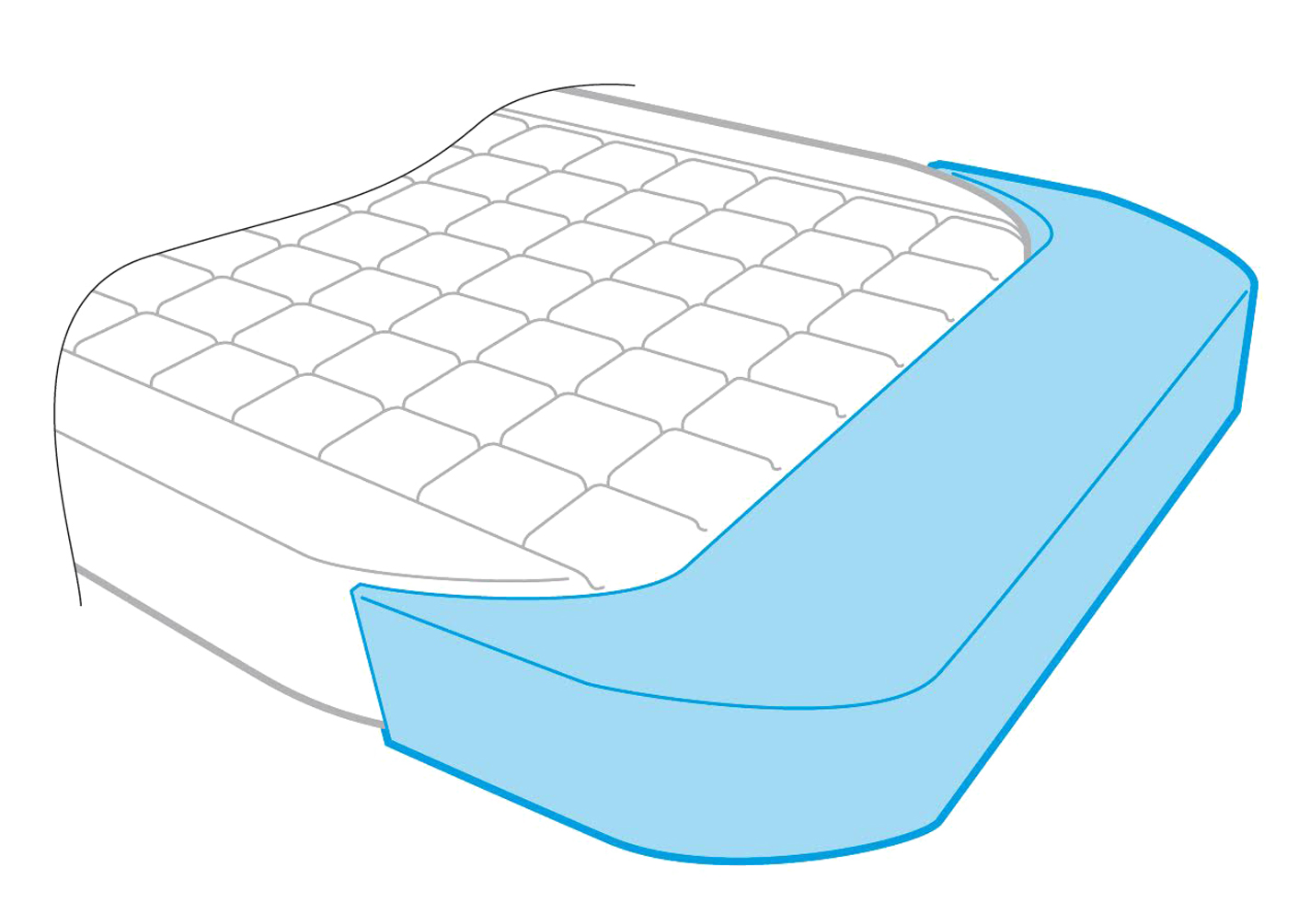 Rallonge Matelas Systam - 20cm 