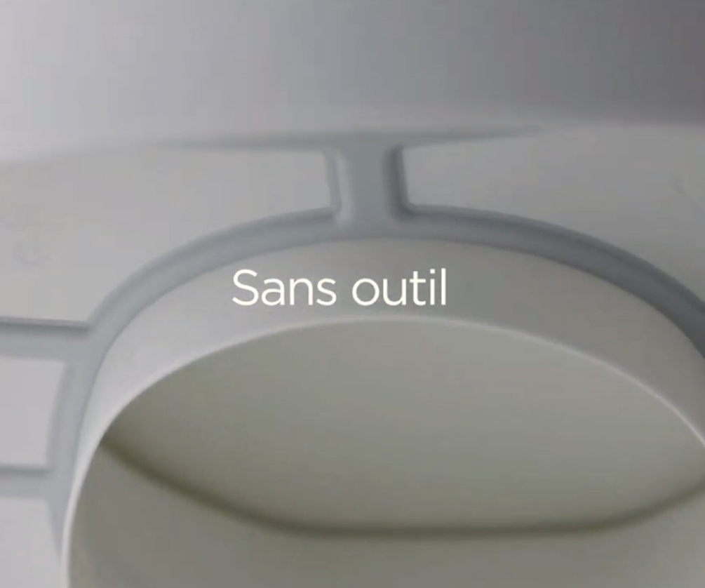 Rehausse WC - AT90 Ergo 10cm - Sans couvercle 