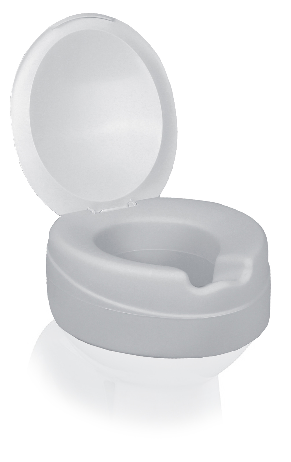 Rehausse WC souple - Contact Plus Néo - avec Couvercle - 11cm 