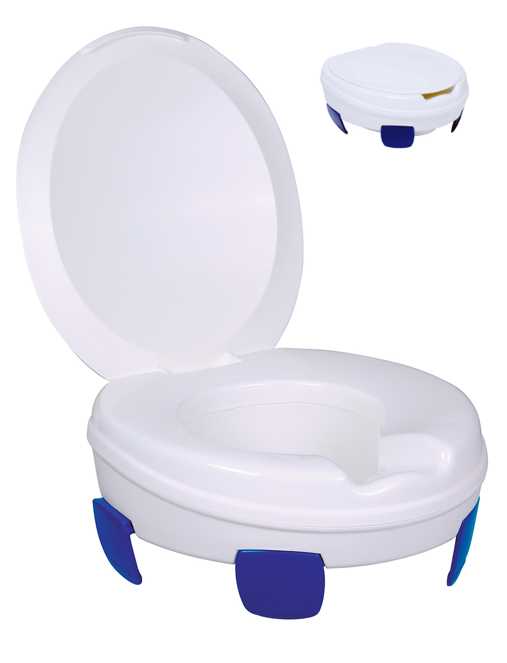 Rehausse WC Avec Pattes de Maintien et Abattant - Clipper III 