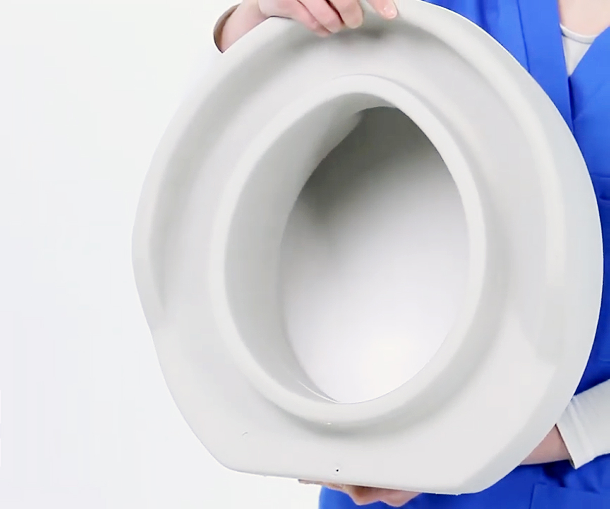 Rehausse WC souple - Contact Plus Néo - avec Couvercle - 11cm 