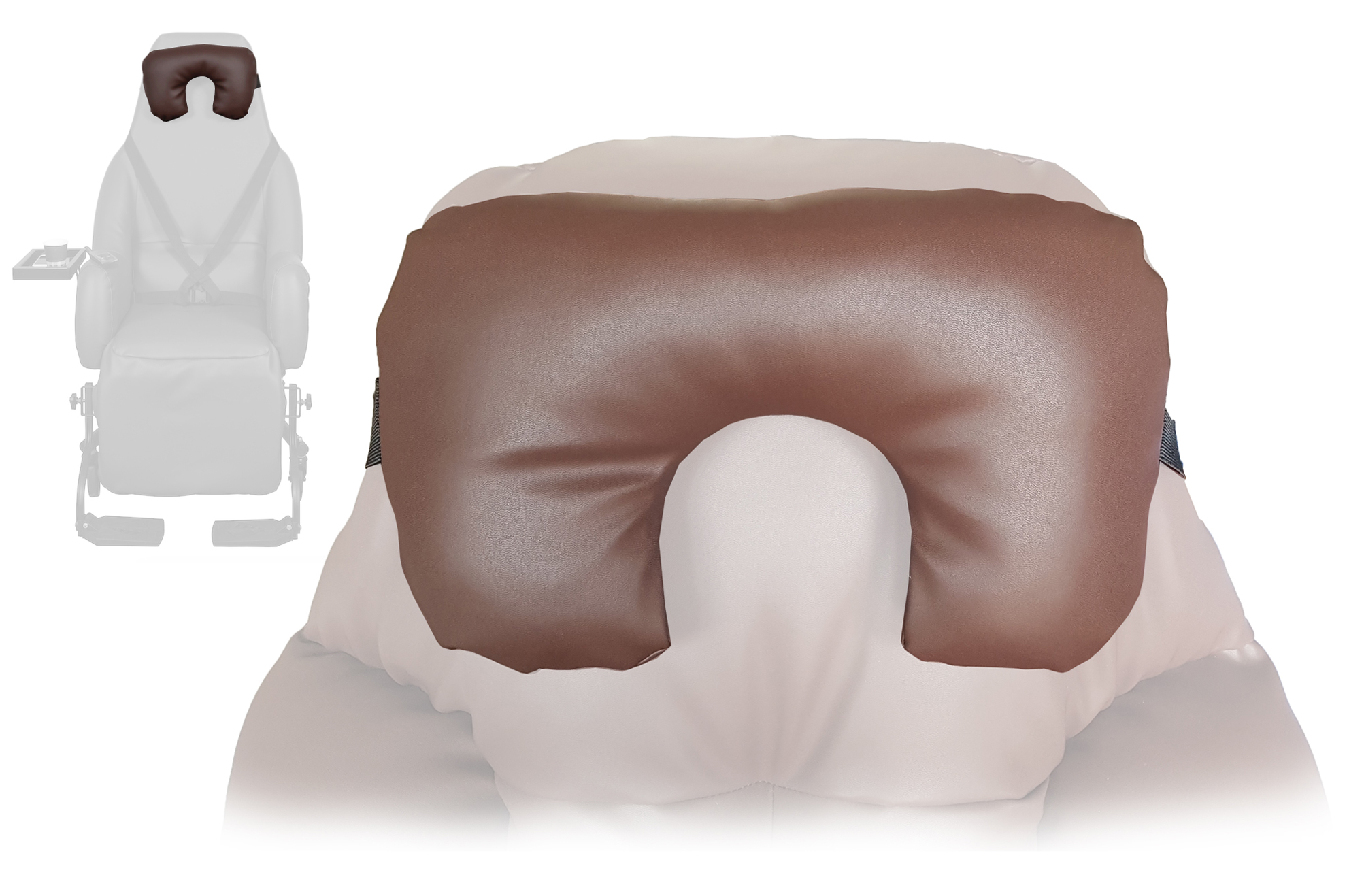 Appui tête pour Fauteuil à pousser - Mistral - Cacao 