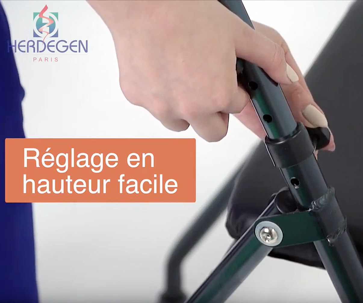 Rollator 2 Roues - Pliant & Léger - AluStyle 