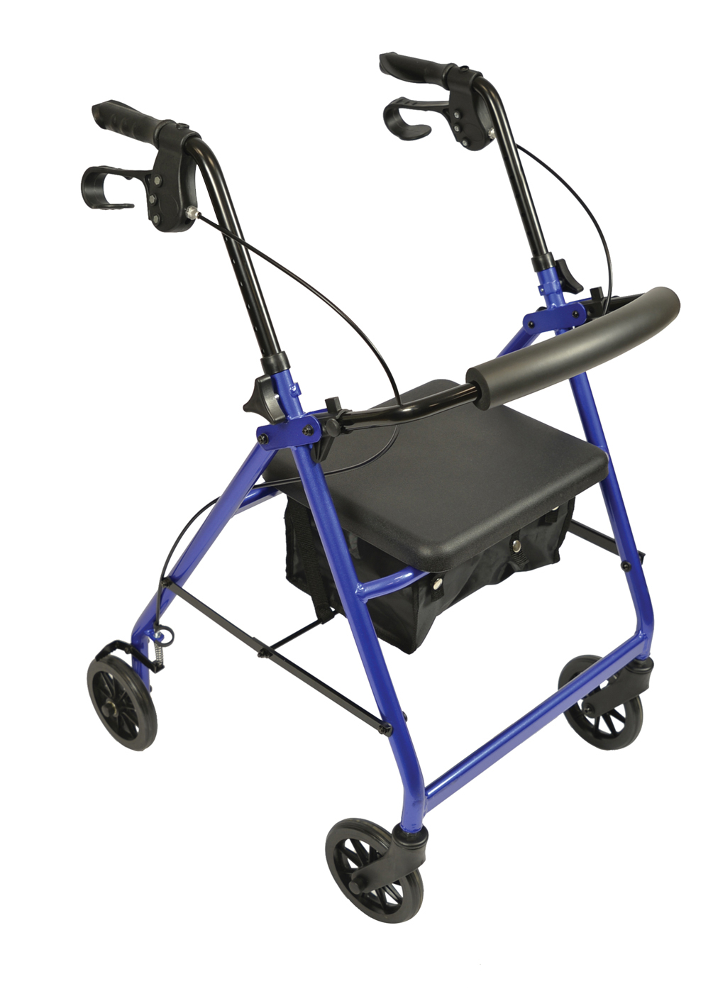 Rollator 4 Roues - Pliant et Leger avec Dossier - AluBest 