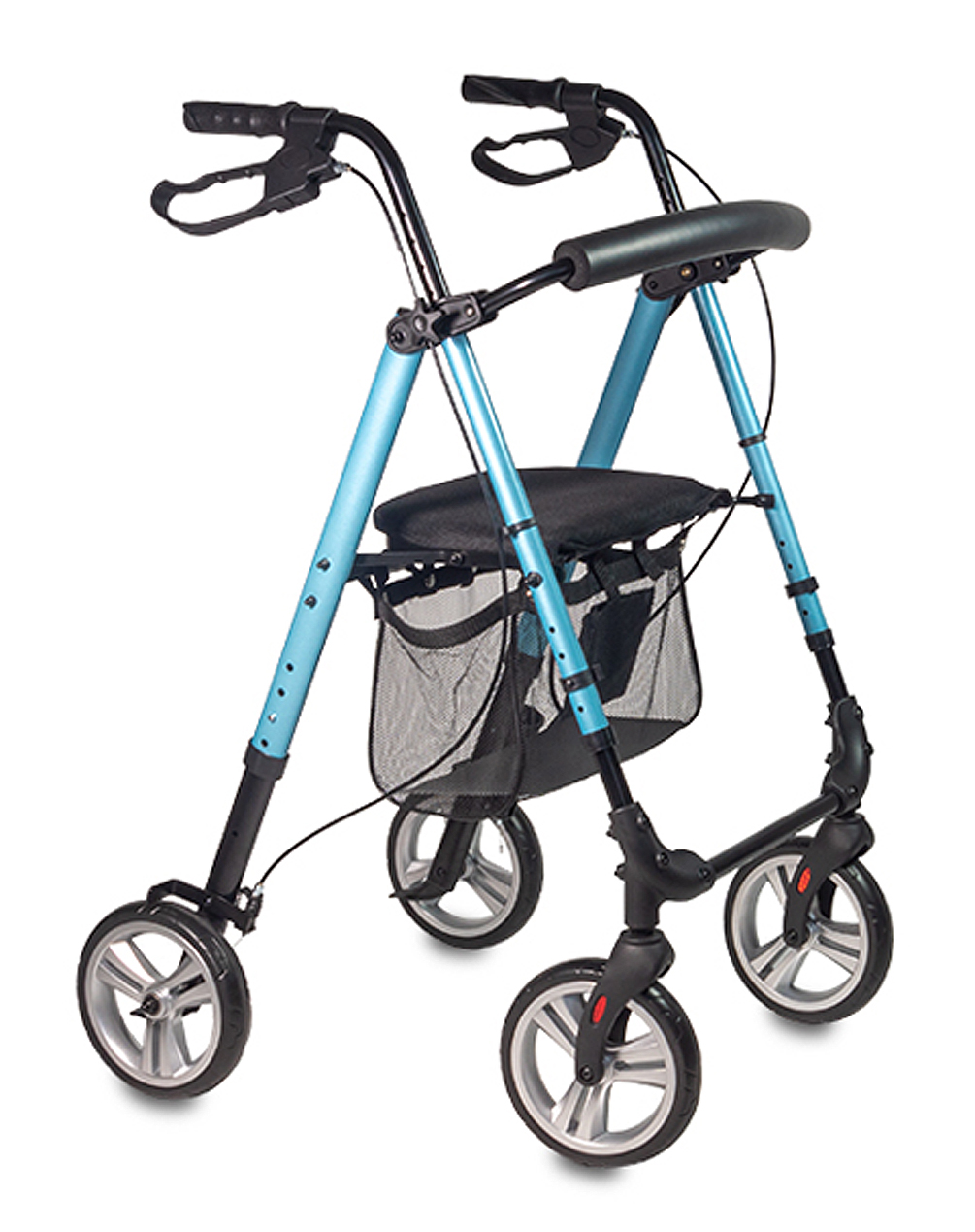 Rollator 4 Roues - Pliant et Léger - Boston - Bleu 