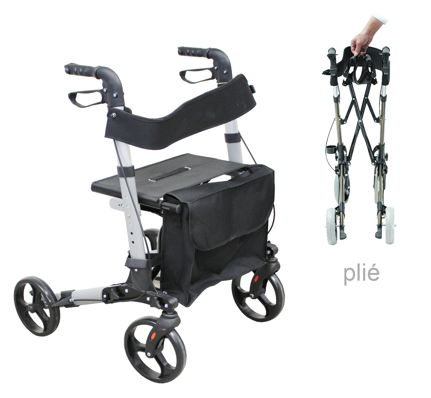 Rollator 4 Roues - Pliant - Modelito Classic Xtra 