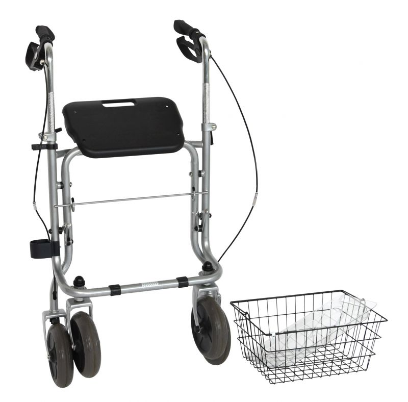 Rollator 4 Roues - Pliant - Migo 2G - Gris 