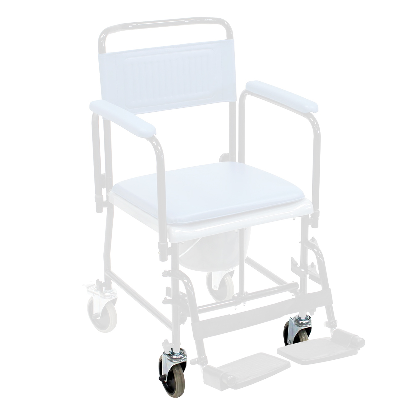 Roue avant sans frein - pour chaise hygiénique pliante Océan 