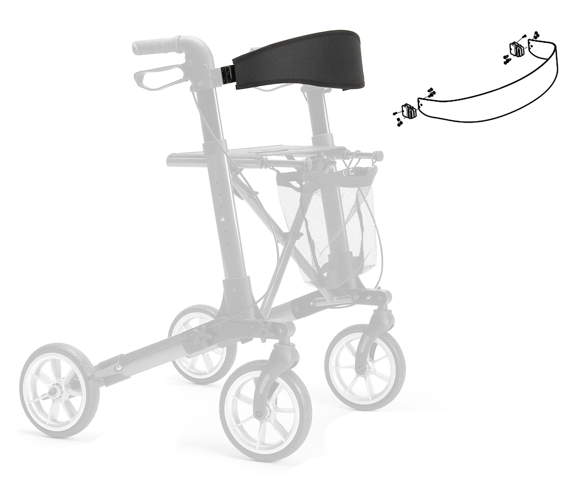 Sangle de Dossier - Rollator QuadriLight - Aquava 