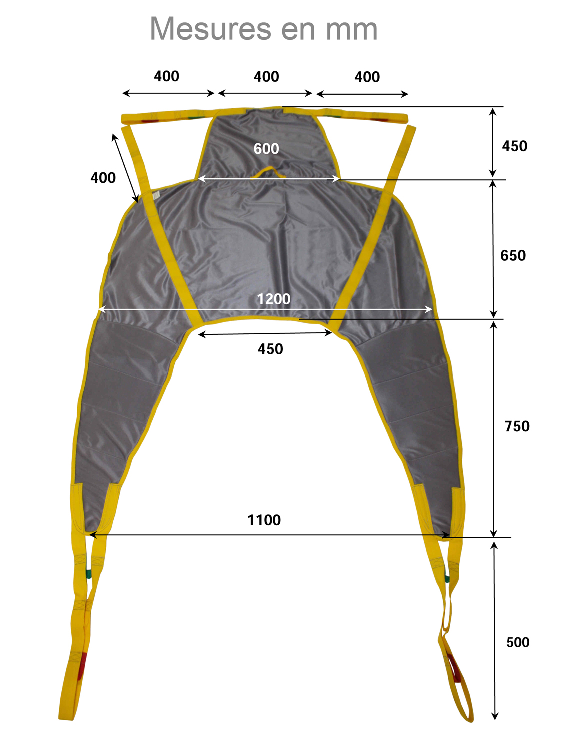 Sangle en U - Confort mousse - avec têtière 