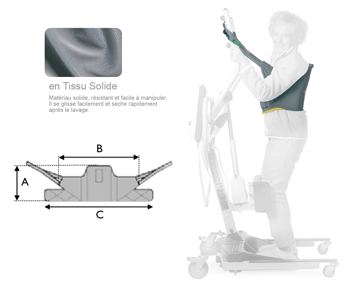 Sangle de Transfert sous axillaire - Tissu - Solide 