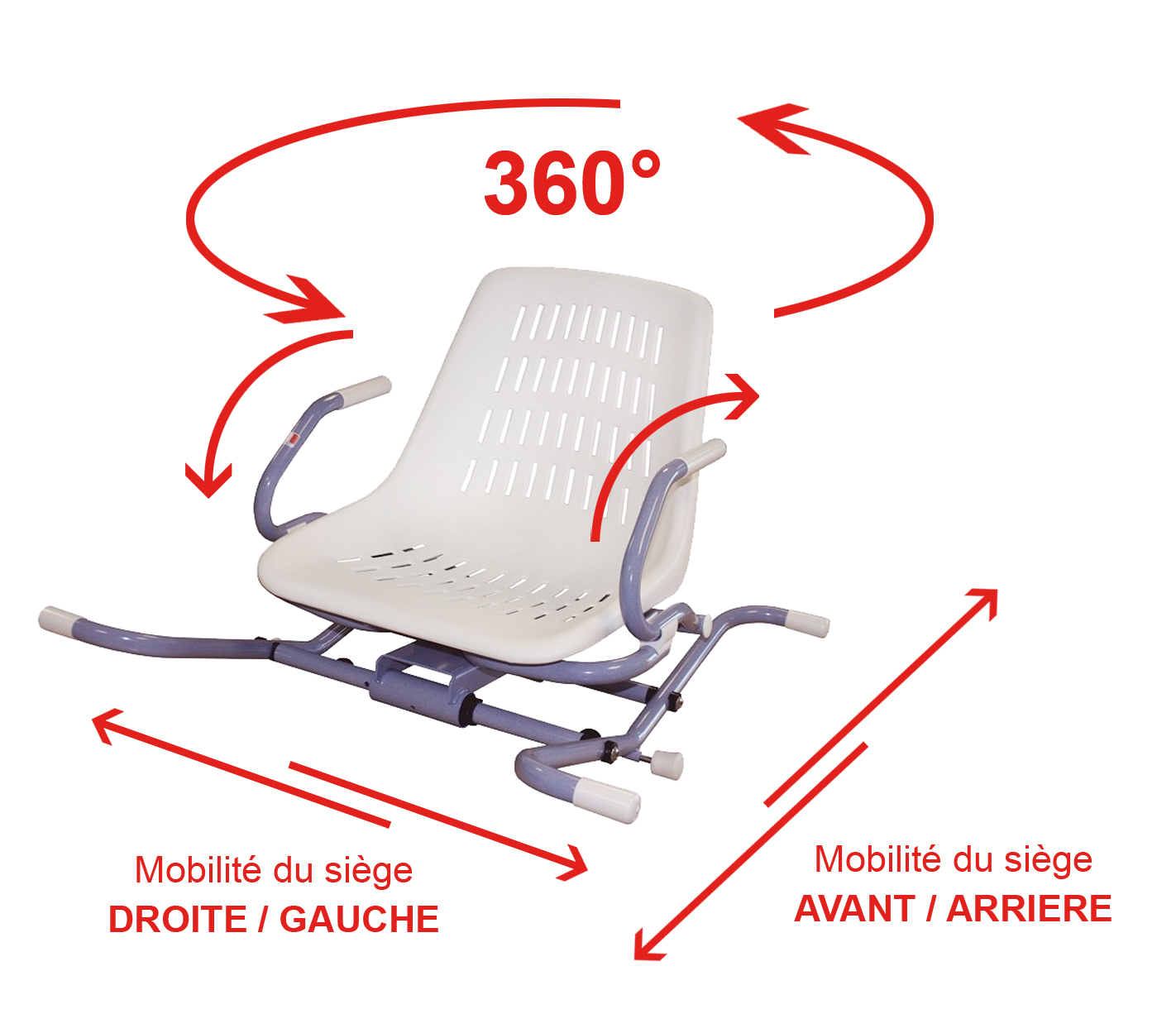 Siège de Bain Pivotant - Spidra 800 
