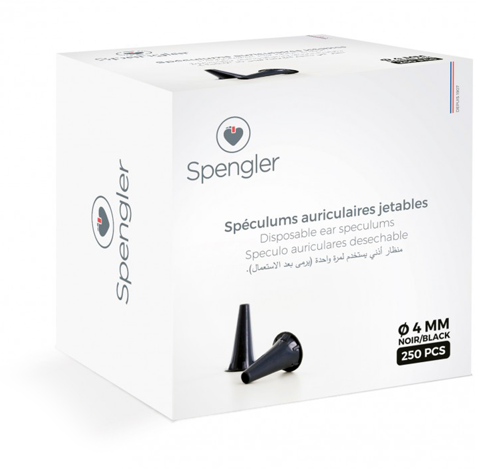 Speculums Auriculaires U/U - Diamètre 4mm - Boîte de 250 