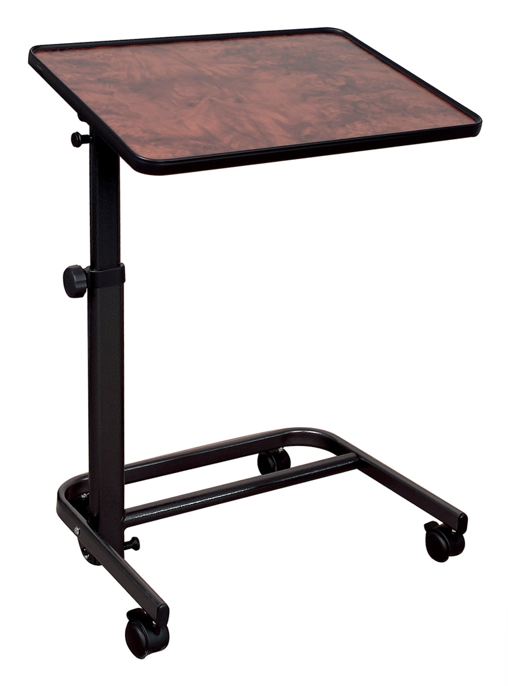 Table de Lit - Hauteur Réglable - Plateau Inclinable - Ronce De Noyer  