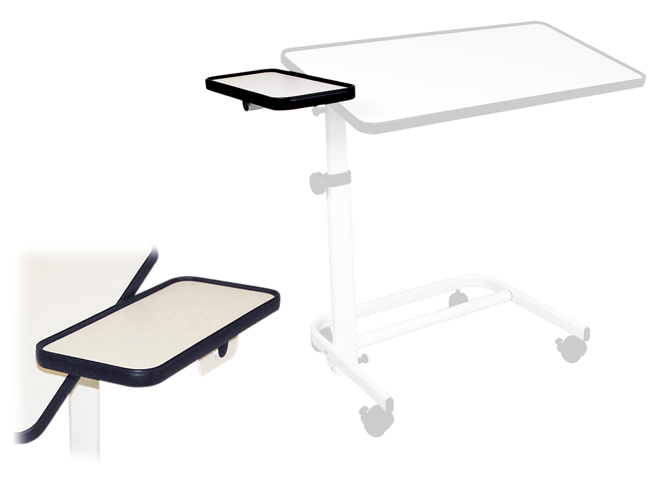 Tablette Latérale Pour Table de Lit Diffusion - Blanche 