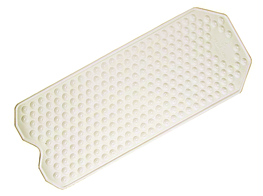 Tapis de Baignoire Antidérapant - 102 x 39,5 cm - Blanc 