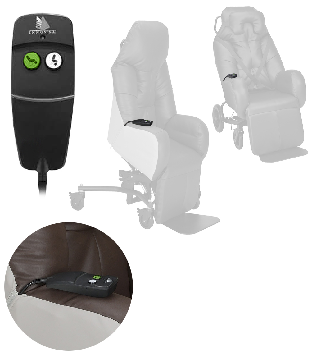 Télécommande 2 boutons pour Fauteuil à pousser - Starlev ou Elysée 