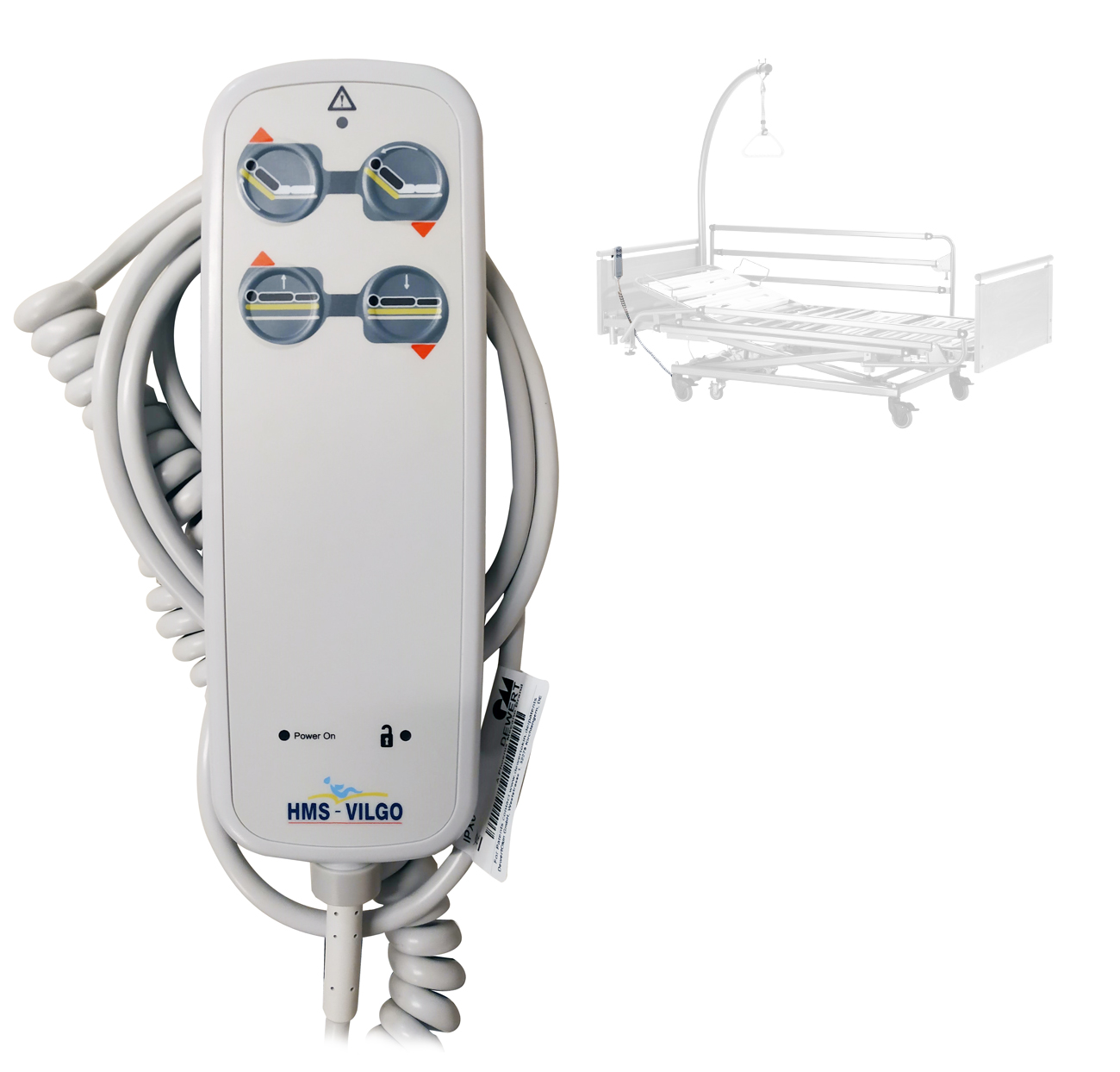 Télécommande - Lit médical Euro 2 fonctions 