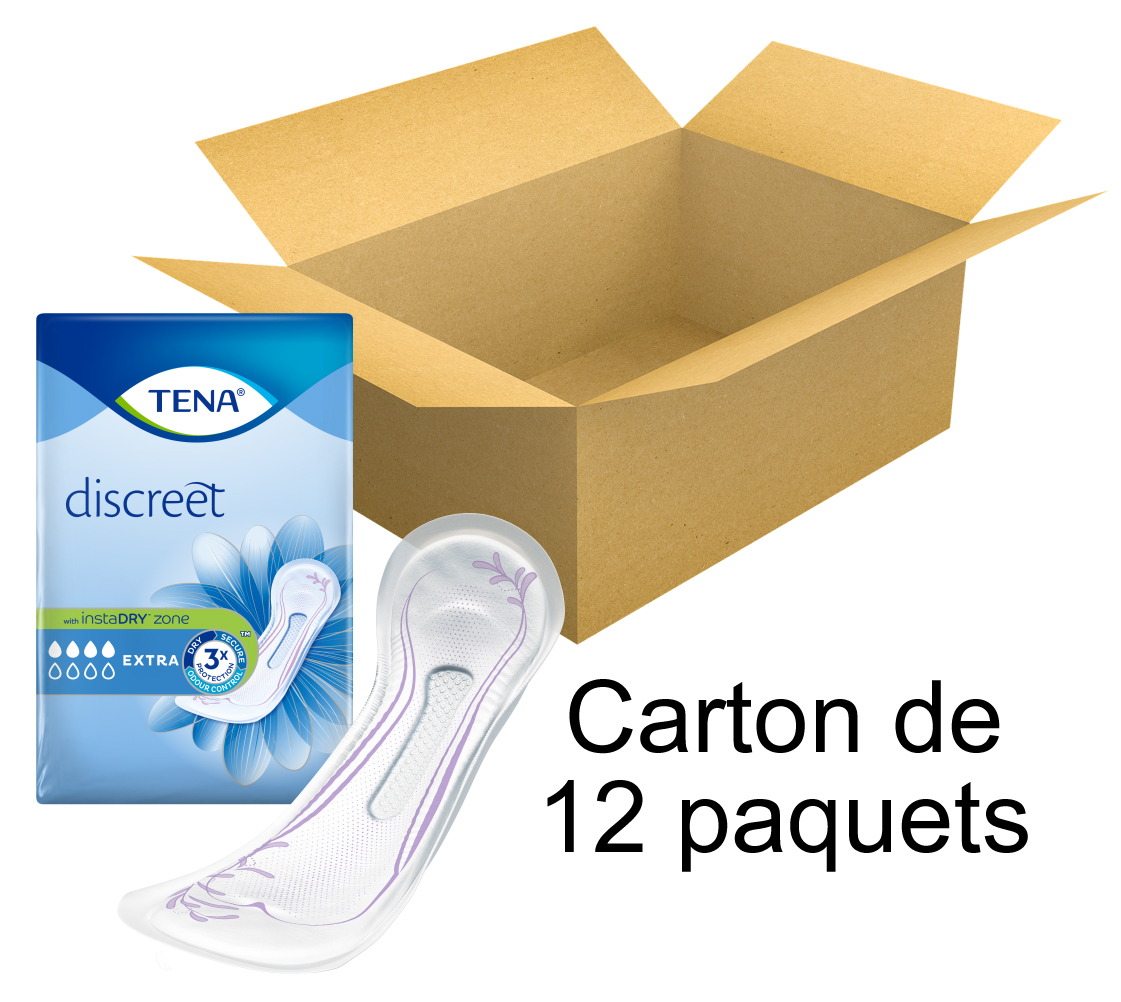 TENA Discreet - Extra - x20 - Carton de 12 paquets