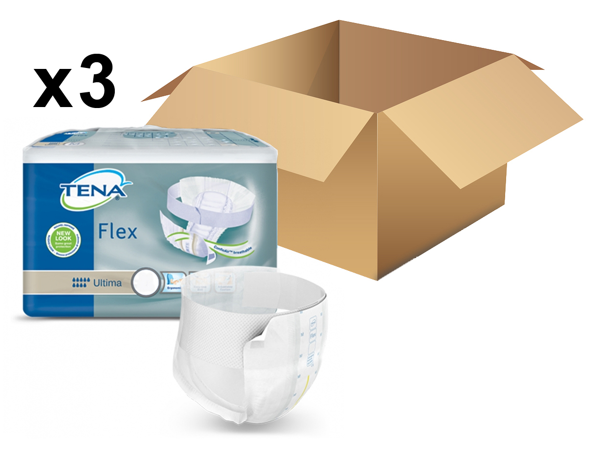 TENA Flex Proskin - Ultima - Medium - Paquet de 20 - Carton de 3 paquets