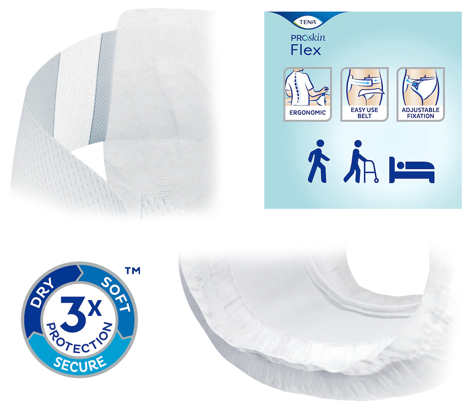 TENA Flex Proskin - Maxi - Taille L - Paquet de 22