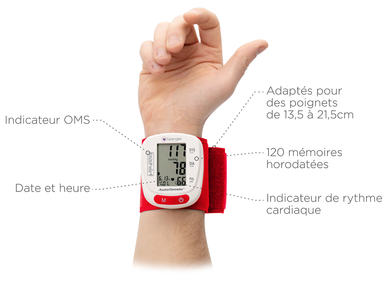 Tensiomètre de Poignet - AutoTensio Corail 