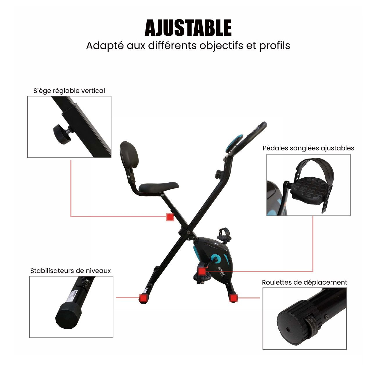 Vélo d'Appartement Pliant - SV317-2 